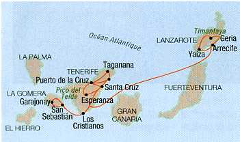 Circuit aux Îles Canaries : Les îles fortunées